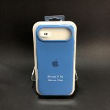 Чохол iPhone 17Air Silicon Case original FULL №42 capri blue (4you)