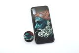 Чохол Xiaomi Redmi 7 Silicon Glass Print (M11) + popsocket "Акційна ціна"