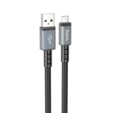 Usb-cable Micro USB HOCO X85 2.4A 1m (круглий) Black
