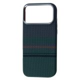 Чехол iPhone 14ProMax Silicon FIBRA Carbonite Design with MagSafe (Design 6)