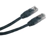 Кабель мережевий RJ45 1м Cablexpert PP12-1M / BK, чорний (кручена пара)