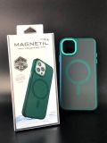 Чохол iPhone 15Pro Silicon SPACE with MagSafe Green