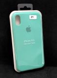 Чехол iPhone XR Silicon Case original FULL №21 azure (4you)