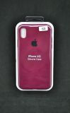Чехол iPhone XR Silicon Case original FULL №63 burgundy (4you)