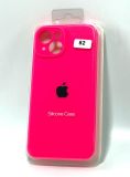 Чехол iPhone 15Plus Silicon Case original FULL Camera №52 ultra pink (4you) "Акционная цена"