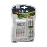 Зарядное JB-212 ART 0131 (для AA-ААА, с 4 АКБ AA 4500mAh в комплекте) White