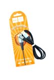 Usb-cable Type-C HOCO X38 Cool 3A 1m (круглый,тканевый) Black