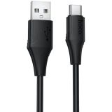 Usb-cable Type-C HOCO X124 1m (круглий) Black