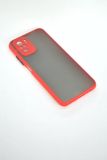 Чохол Samsung A02/A022 Silicon Gingle Matte Red / black