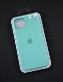 Чехол iPhone 15 Silicon Case original FULL №46 mint gam (4you) "Акционная цена"