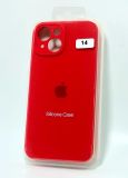 Чехол iPhone 13 Silicon Case original FULL Camera №14 red (4you)