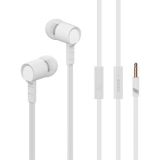 Навушники Celebrat D2 (мікрофон, плоский шнур) White