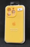 Чехол iPhone 14Pro Silicon Case original FULL Camera №4 yellow (4you)