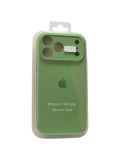Чохол iPhone 17ProMax Silicon Case original FULL Camera №1 Green (4you)