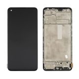 LCD Oppo A74 (4G) із чорним тачскрином + корпусна рамка IPS (М) 