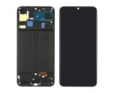 LCD Samsung A30/A305 (2019) із чорним тачскрином + корпусна рамка OLED (М) 