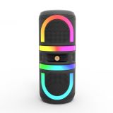 Портативна колонка MS-2048BT (USB+SD+Bluetooth+FM+LED) Black