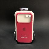 Чехол iPhone 17Pro/18Pro Silicon Case original FULL №35 rose red (4you)