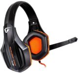 Навушники Gemix W-330 (мікрофон, монітори) Black/orange
