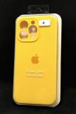 Чехол iPhone 13Pro Silicon Case original FULL Camera №4 yellow (4you)