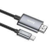 Переходник HOCO UA27 Type-C-HDMI 2m Grey
