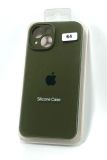 Чехол iPhone 13 Silicon Case original FULL Camera №64 olive green (4you)