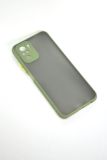 Чехол Samsung A02s/A025 Silicon Gingle Matte Dark olive/yellow "Акционная цена"