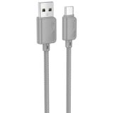 Usb-cable Type-C HOCO X113 1m (круглый) Grey