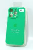 Чехол iPhone 15Pro Silicon Case original FULL Camera №57 grass (4you) "Акционная цена"