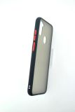 Чехол Samsung A11/A115 Silicon Gingle Matte black/red "Акционная цена"
