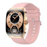 Годинник Smart Watch 4you VIBE (1.95",AMOLED 410*502,VA,300mAh,Дзвінки, Metal,12мес гарант) Gold/Pink