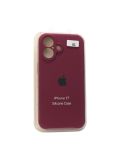 Чохол iPhone 17 Silicon Case original FULL Camera №63 burgundy (4you)