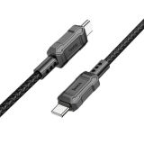 Cable Type-C/Type-C HOCO X94 60W 1m (круглий) Black