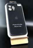Чохол iPhone 16ProMax Silicon Case original FULL Camera №18 black (4you)