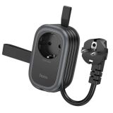 Удлинитель сетевой HOCO NS7 PD20W (2USB/1Type-C/1xSocket) 1m Black