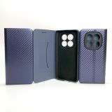 Flip Cover for Xiaomi Redmi Note 14Pro(4G) Fiber Dark blue  (4you)