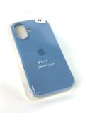 Чехол iPhone 16Plus Silicon Case original FULL №24 new blue (4you) "Акционная цена"
