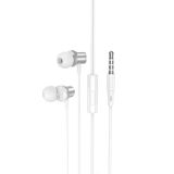 Гарнитура HOCO M110 (микрофон,круглый шнур) Silver