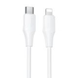 Cable Type-C/iPhone 5 HOCO X124 27W 1m (круглий) White