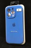 Чехол iPhone 15Pro Silicon Case original FULL Camera №3 iris (4you) "Акционная цена"
