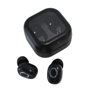Bluetooth-гарнітура 4you VELA black (DotsDesign, BT 5.2, Гар12мес, РРЦ - 708г) - СМАЧНА ЦІНА!