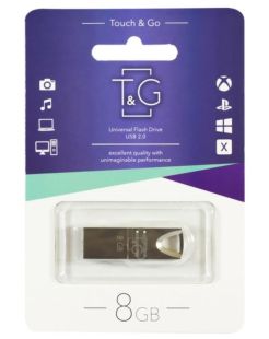 Usb 8Gb T&G 117 Metal series Silver
