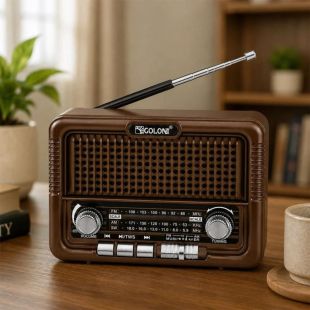 Радіоприймач Golon RX-7070BT (Bluetooth, USB, microSD) Brown