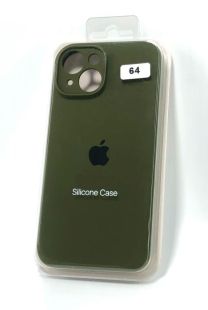 Чехол iPhone 14Plus Silicon Case original FULL Camera №64 olive green (4you)