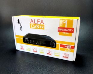 ТВ-Тюнер DVB-T2 4you ALFA (Гар 12міс, пластик, кращий охолодження., 2usb, GX6705, РРЦ 569грн)  