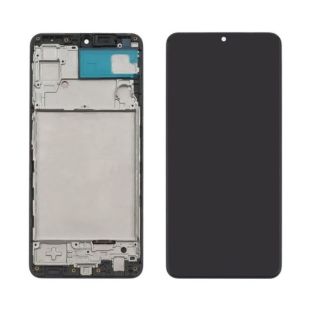 LCD Samsung A22(4G)/A225 (2021) із чорним тачскрином + корпусна рамка IPS (M) 
