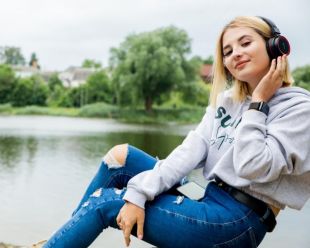 Bluetooth-гарнитура 4you CAPELLA Black (Мониторы, Bluetooth v5.1, Type C) (от 5шт - 5%)