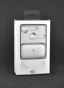Bluetooth-гарнітура 4you FRIEND white (сенсор, v5.0 TWS, РРЦ 845грн) - СМАЧНА ЦІНА!