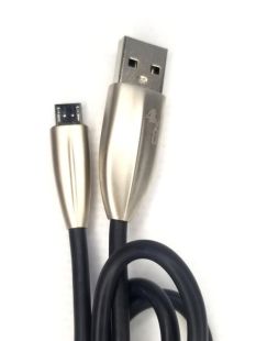 Usb-cable Micro USB 4you Olbani black (2A, soft silicon) (от10шт - 10%)