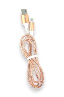 Usb-cable Micro USB 4you Ebro (2000mah, метал, розовое золото) "Акционная цена"